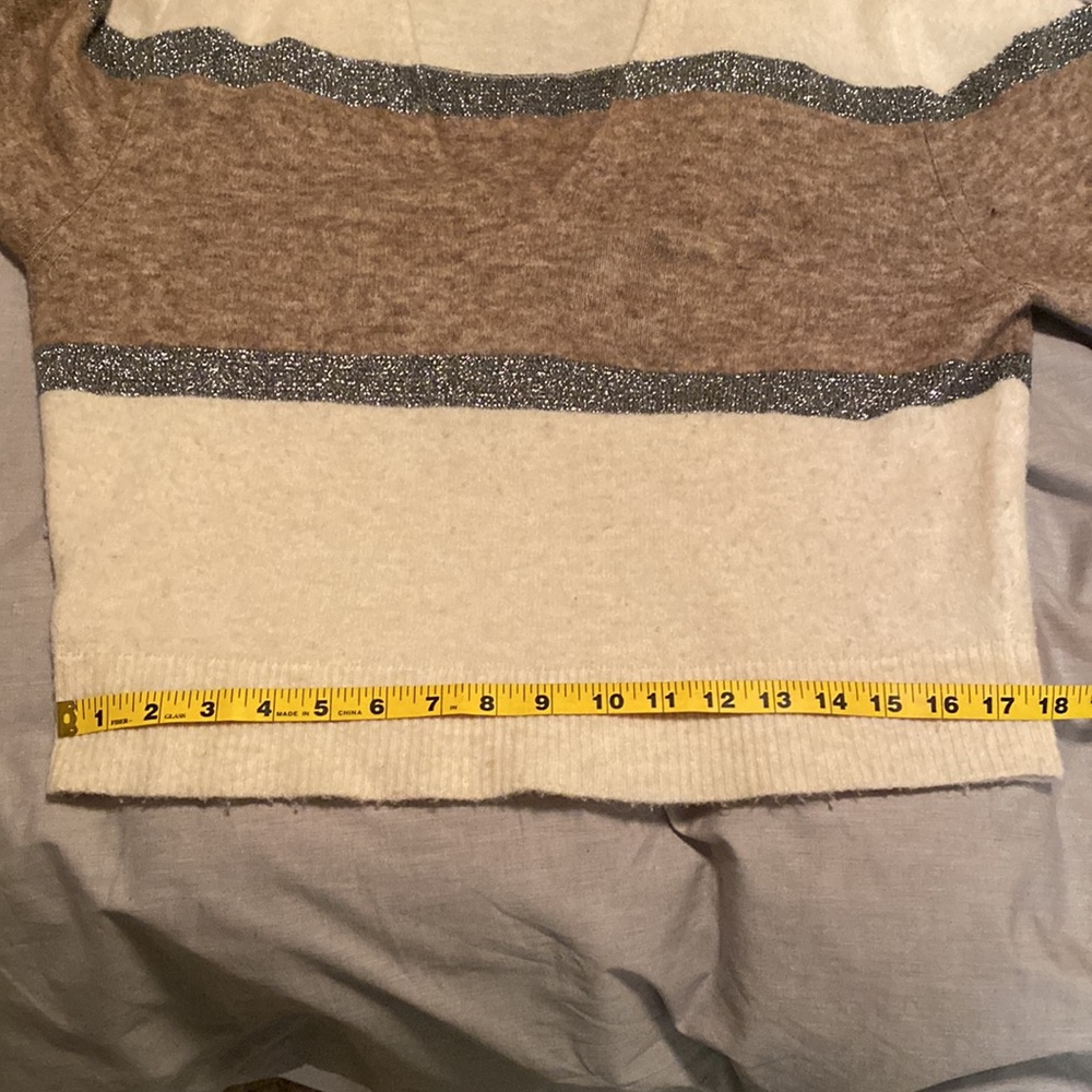 Veronica Beard Miley Colorblock Metallic Pullover Sweater - Picture 11 of 11